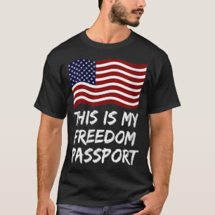 Vrouwen Dit is mijn vrijheidspas, geen vaccin of V T-shirt