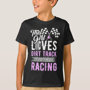 Vrouwen Dit Meisje Liefde Dirt Track Racing Auto R T-shirt