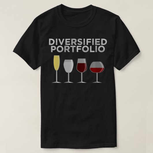 Vrouwen Diversifieerde portefeuille Funny Wine Liq T-shirt (Design voorkant)