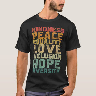 Vrouwen Diversiteit Inclusie Gelijkheid Zwarte Ges T-shirt