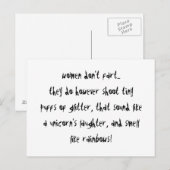 Vrouwen doen geen flauw briefkaart (Voorkant / Achterkant)