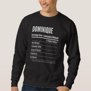 Vrouwen Dominique Nutritional Facts Serving Maat C Trui