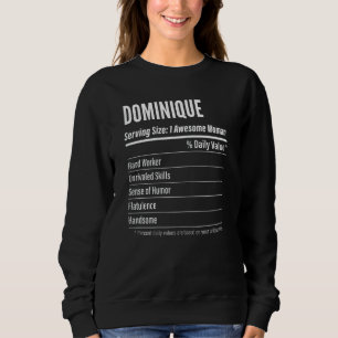 Vrouwen Dominique Nutritional Facts Serving Maat C Trui
