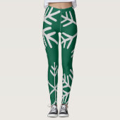 Vrouwen Donkergroen hoge taille leggings (Voorkant)