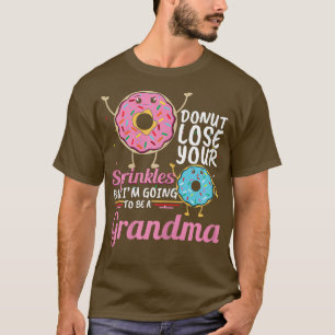 Vrouwen Donut Sprinkles Grandma Baby onthulling ge T-shirt