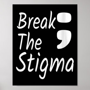 Vrouwen doorbreken het stigma van de suïcidepreven poster