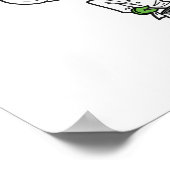 Vrouwen dop met een Poster van een doorregen pan (Hoek)