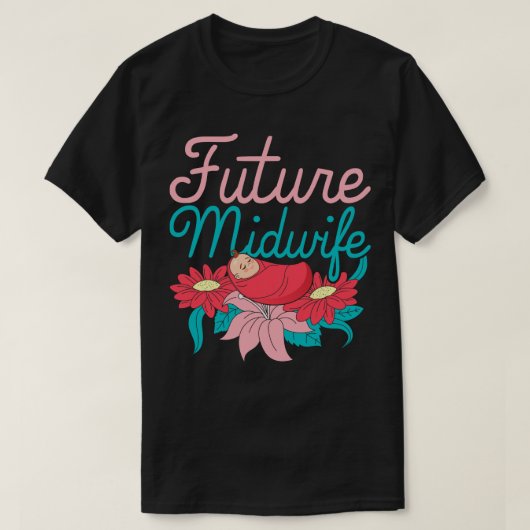 Vrouwen Doula Verloskunde Geboorte Ondersteuning F T-shirt (Design voorkant)
