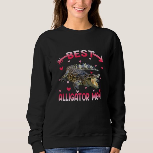 Vrouwen dragen de beste alligator van moeder moede trui (Voorkant)