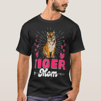 Vrouwen dragen de beste tijger van moeder moeder m t-shirt