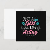 Vrouwen dragen een vrouw die graag iets doet. bedankkaart (Voorkant / Achterkant)