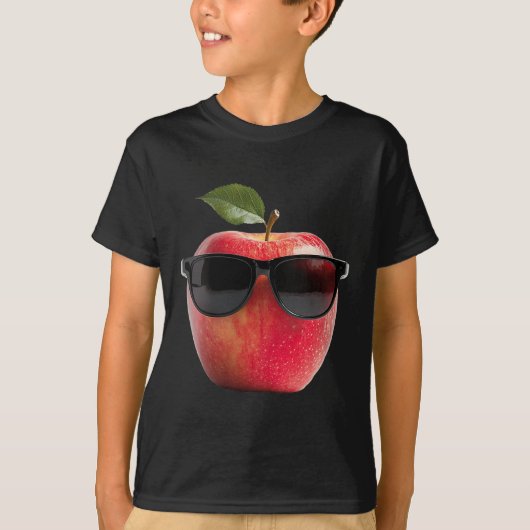 Vrouwen dragen van zonnebrillen Grappig Fruit Kost T-shirt (Voorkant)