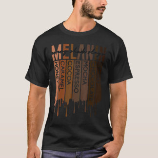 Vrouwen drijven in Melanin elke schande in Afrika T-shirt