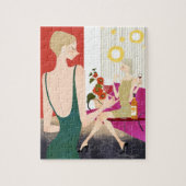 Vrouwen Drink wijn Legpuzzel (Verticaal)