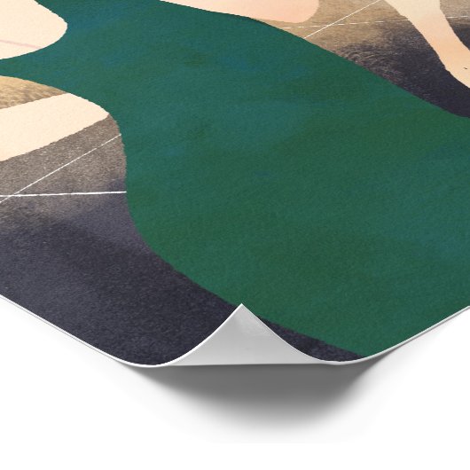 Vrouwen Drink wijn Poster (Hoek)