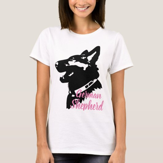 Vrouwen Duitse Herder T-shirt (Voorkant)