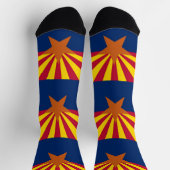 Vrouwen duurzame bemanningssokken met vlag van Ari Sokken (Top)