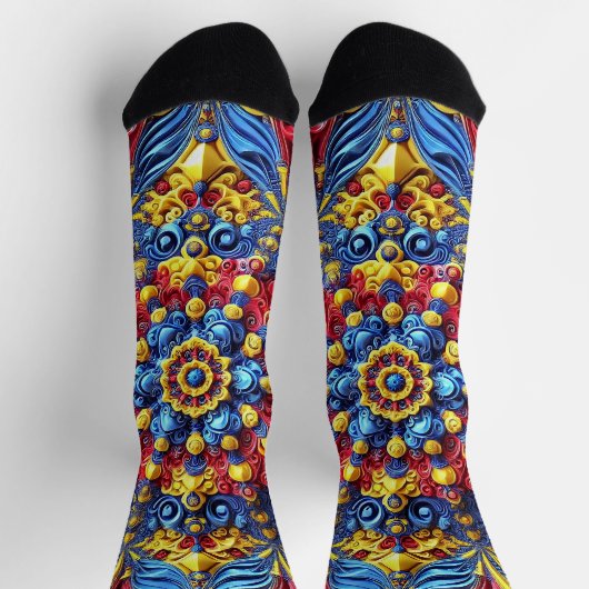 Vrouwen duurzame crew sokken met Roemeense kleuren (Top)