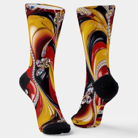 Vrouwen duurzame sokken met Belgian Colours (Gebogen)