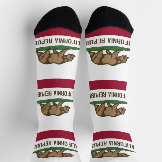 Vrouwen duurzame sokken met vlag van Californië (Top)