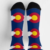 Vrouwen duurzame sokken met vlag van Colorado (Top)