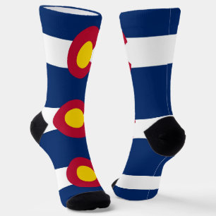 Vrouwen duurzame sokken met vlag van Colorado