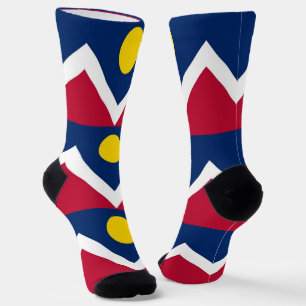 Vrouwen duurzame sokken met vlag van Denver