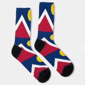 Vrouwen duurzame sokken met vlag van Denver (Rechts)