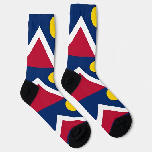 Vrouwen duurzame sokken met vlag van Denver (Rechts)