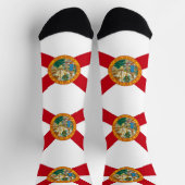 Vrouwen duurzame sokken met vlag van Florida (Top)
