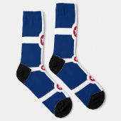 Vrouwen duurzame sokken met vlag van Indianapolis (Rechts)