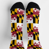 Vrouwen duurzame sokken met vlag van Maryland (Top)
