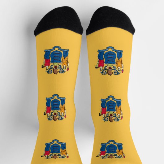 Vrouwen duurzame sokken met vlag van New Jersey (Top)