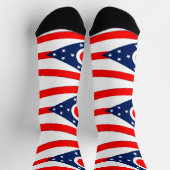 Vrouwen duurzame sokken met vlag van Ohio (Top)