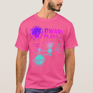 Vrouwen Dwerg Planeten Wetenschap Ruimte Zonne-Ast T-shirt