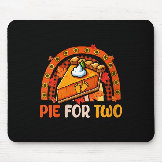 Vrouwen E Grappige Joke Voor Twee Thanksgiving Zwa Muismat (Voorkant)