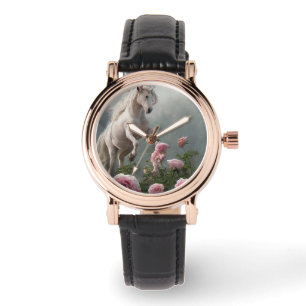 Vrouwen E-Watch, Eenhoorns, Diverse Straps & Kleur Horloge