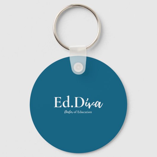 Vrouwen edd doctor van het onderwijs edd diva doct sleutelhanger (Voorkant)