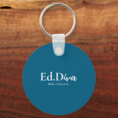 Vrouwen edd doctor van het onderwijs edd diva doct sleutelhanger (Voorkant)