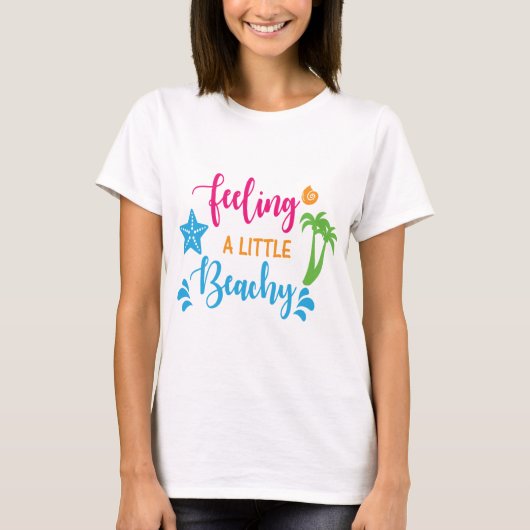 Vrouwen Een Beachy T-shirt (Voorkant)
