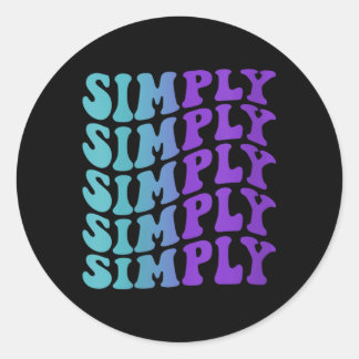 Vrouwen Eenvoudige Preventie Ronde Sticker