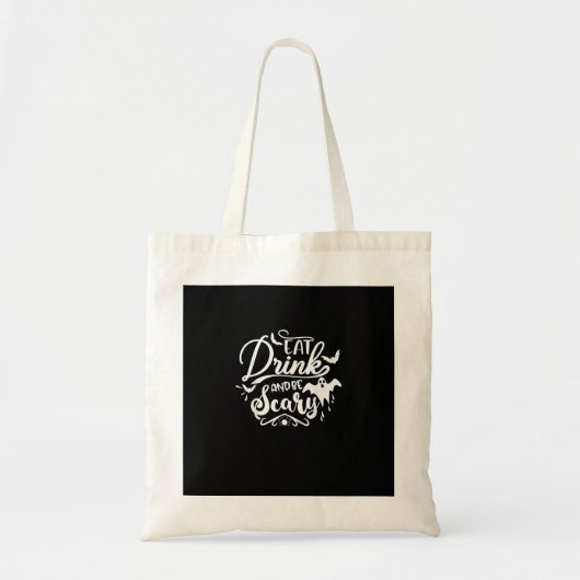 Vrouwen Eet, Drink En Wees Vreselijk Halloween Mod Tote Bag (Voorkant)