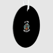 Vrouwen Eet Drink En Wees Vreselijk Halloween Mode Ornament (voorkant)