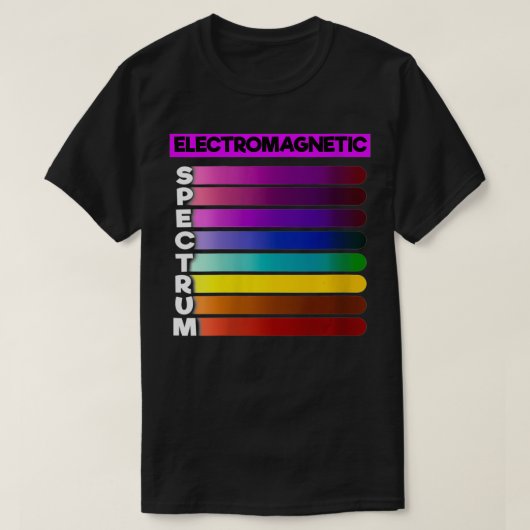 Vrouwen Elektromagnetische Spectrumfysica VNeck T-shirt (Design voorkant)