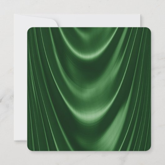 Vrouwen Emerald Green en Gold verjaardagsfeestje Kaart (Achterkant)