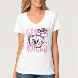 Vrouwen empoweren: GIRLS RULES Kunstwerk T-shirt