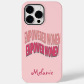 Vrouwen Empowerment Roze Peach Rood Case-Mate iPhone Case (Achterkant)
