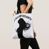 Vrouwen Empowerment Silhouette Canvas tas (Dichtbij)