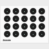 Vrouwen en het warmt de opwarming van de aarde op ronde sticker (Vel)