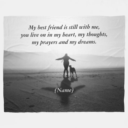 Vrouwen en honden - De enige ter wereld Fleece Deken (Voorkant (Horizontaal))